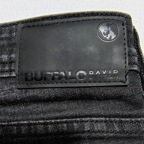 BUFFALO JEANS BY DAVID BITTON 34X32 DARK GRAY STRETCH JEANS - Picture 1 of 5